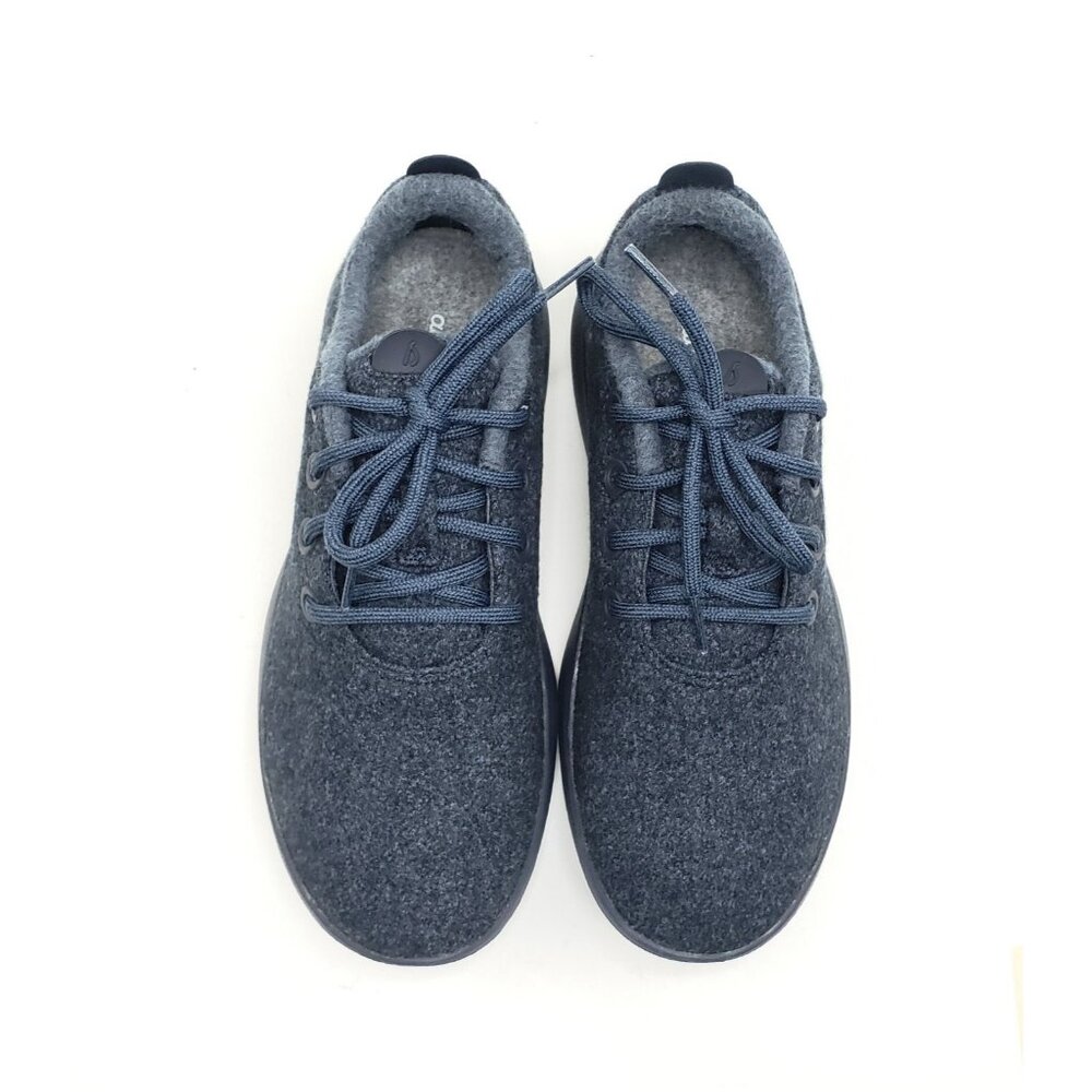 Allbirds Tree Runners Lace-Up Womens Sneaker Blue Wool Merino EUR 40/US 10